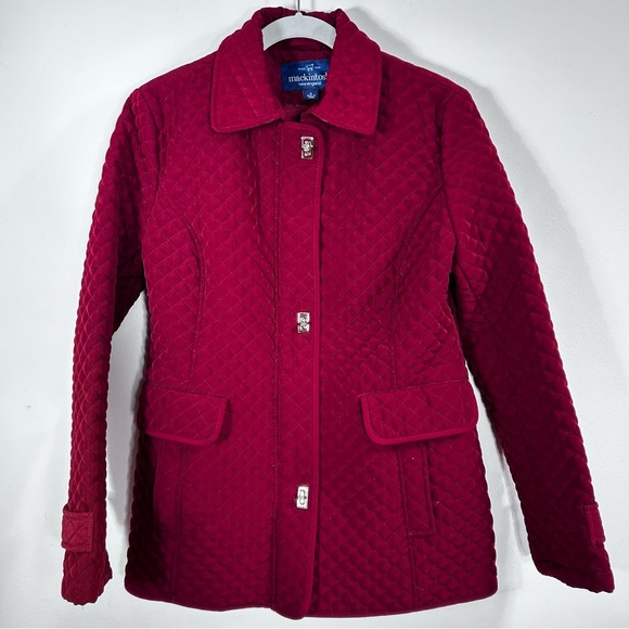 Mackintosh Jackets & Blazers - Mackintosh New England Quilted Collared Jacket Cranberry Women’s Size Small